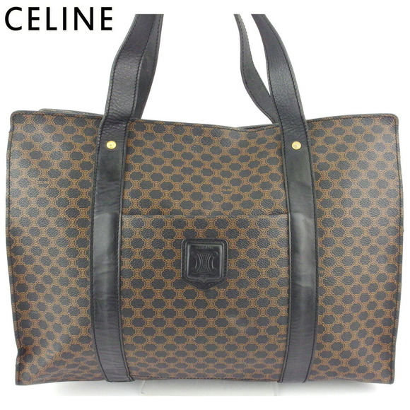 Celine black Shoulder macadam leather Bag brown - Picture 1 of 6